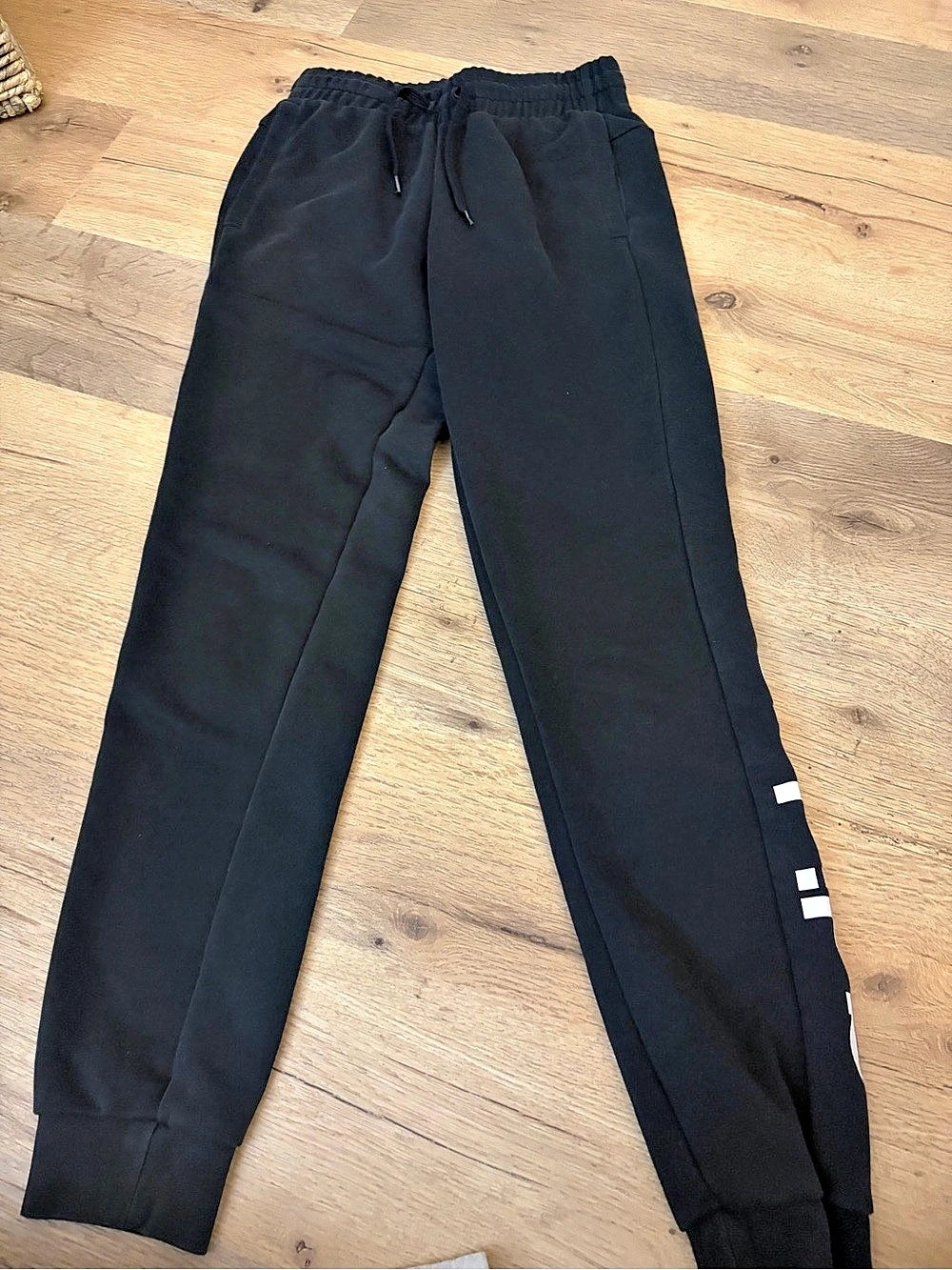 adidas Essentials Linear Logo Joggers Black